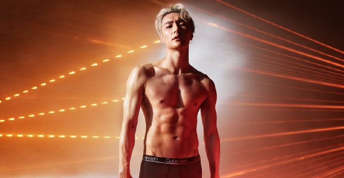 EXO's Lay Zhang Flaunts Washboard Abs For Calvin Klein Campaign