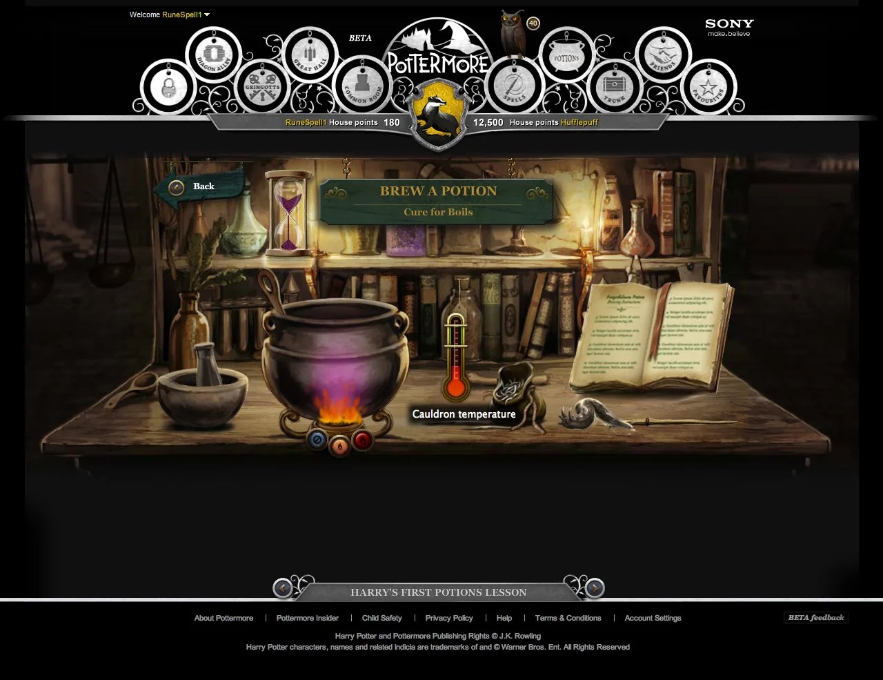 Pottermore Brew A Potion