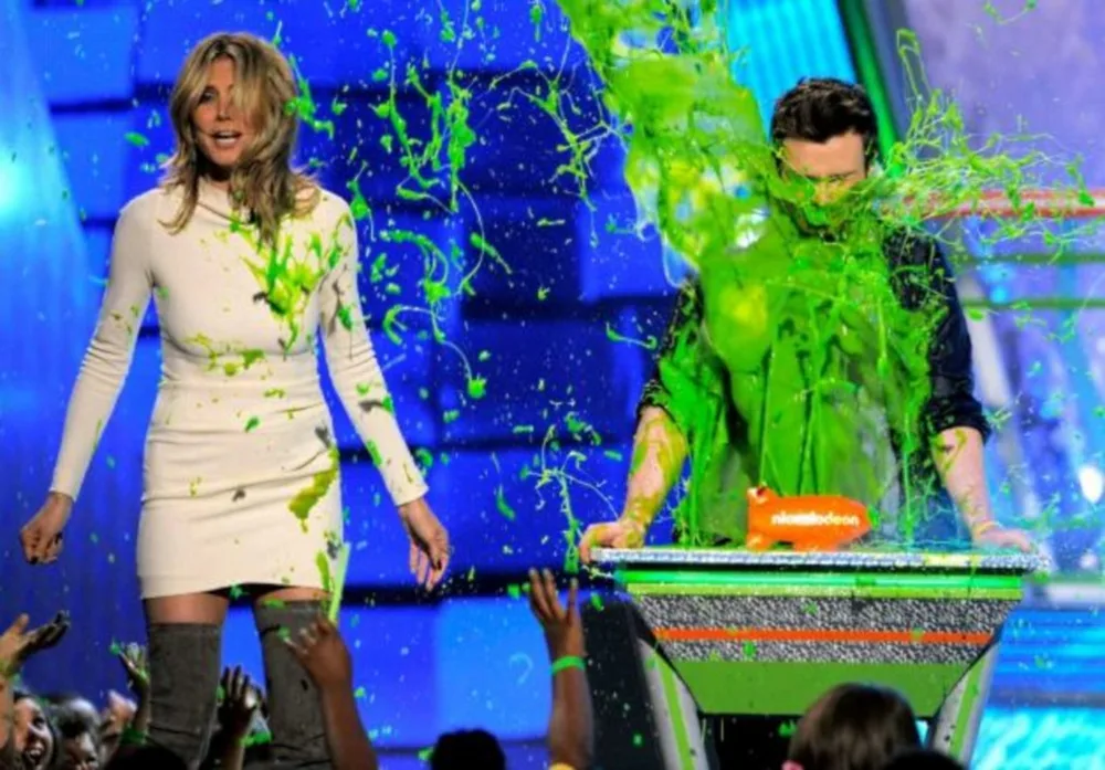 Chris Colfer Slimed At The 25th Annual Kids' Choice Awards