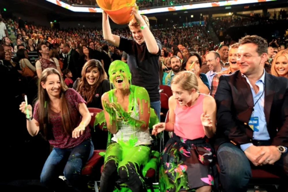 Halle Berry Slimed At The 25th Annual Kids' Choice Awards