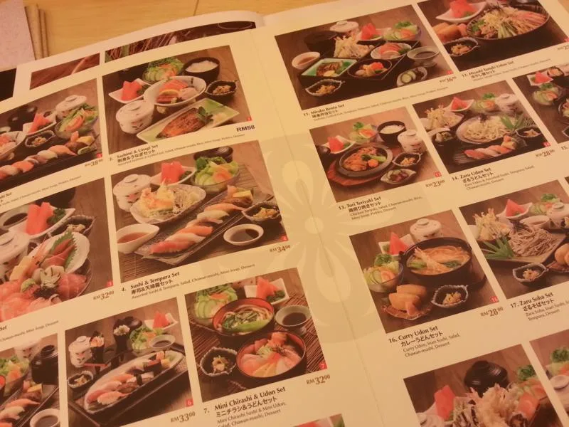 Lunch Set Menu Miraku