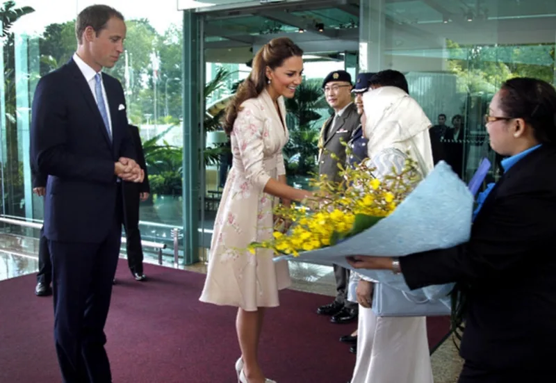 Will & Kate Duke & Duchess of Cambridge Singapore Arrival