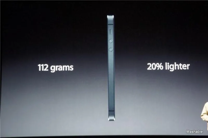 iPhone5 Thinner & Lighter