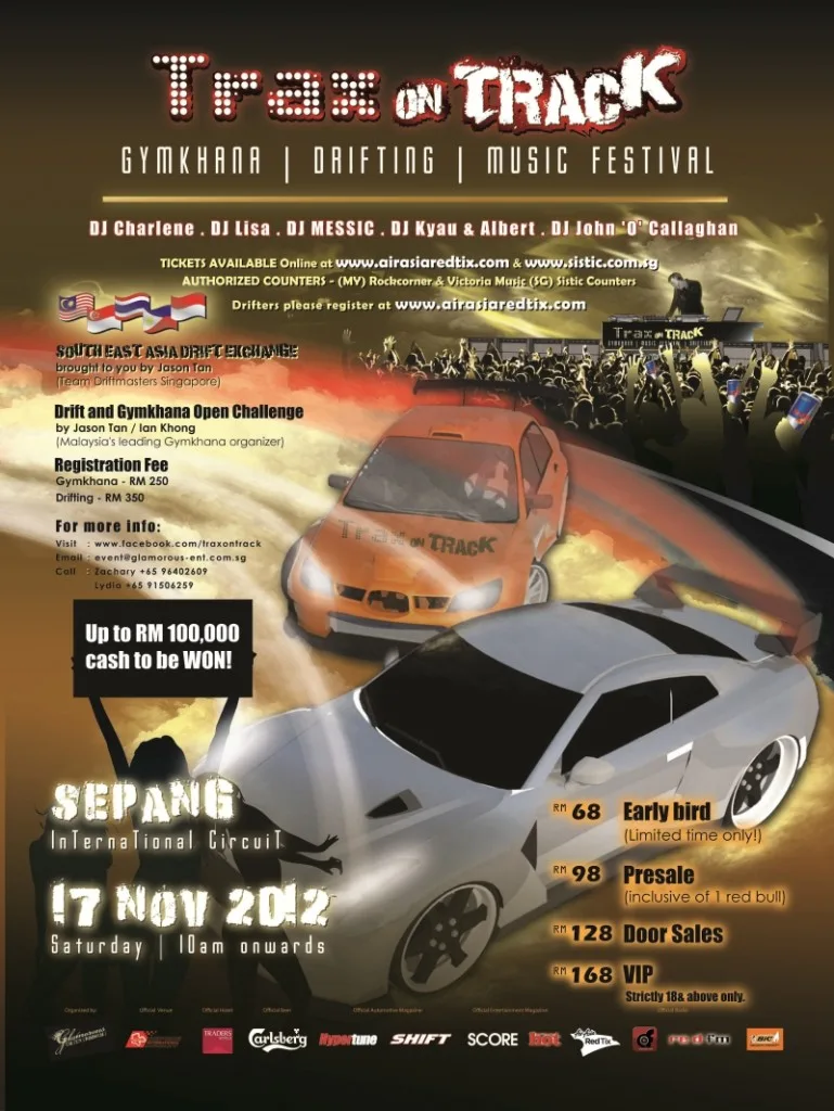 Trax on Track 2012 Poster