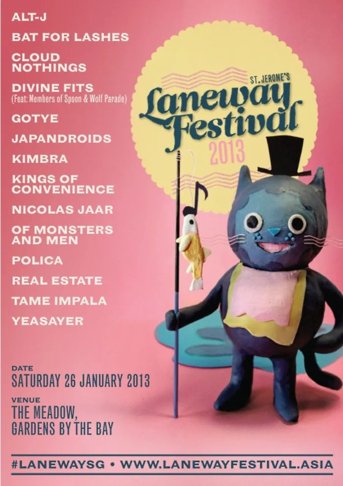 Laneway Festival Singapore 2013 Poster