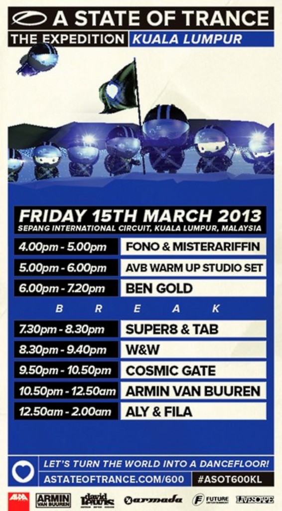 ASOT600 Kuala Lumpur, Malaysia (15th March 2013, Friday)