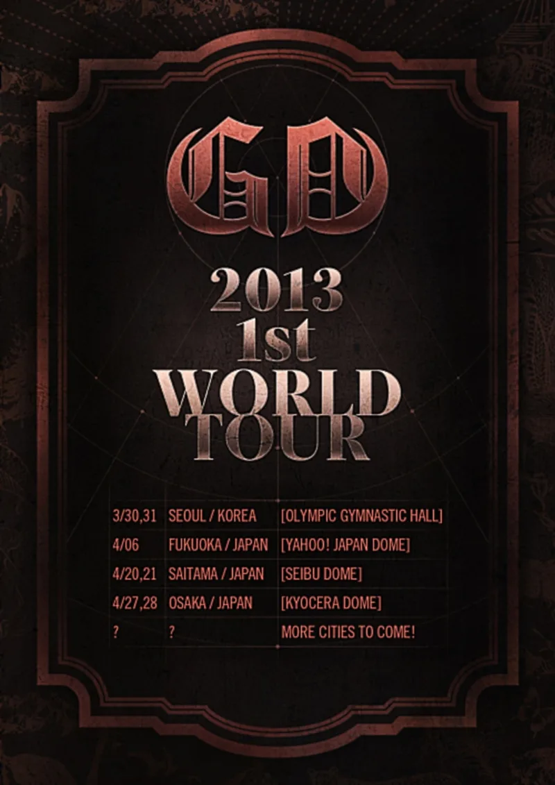 G Dragon World Tour 2013