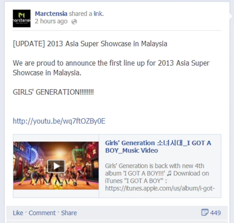 Marctensia Asia Super Showcase 2013 SNSD Girls' Generation