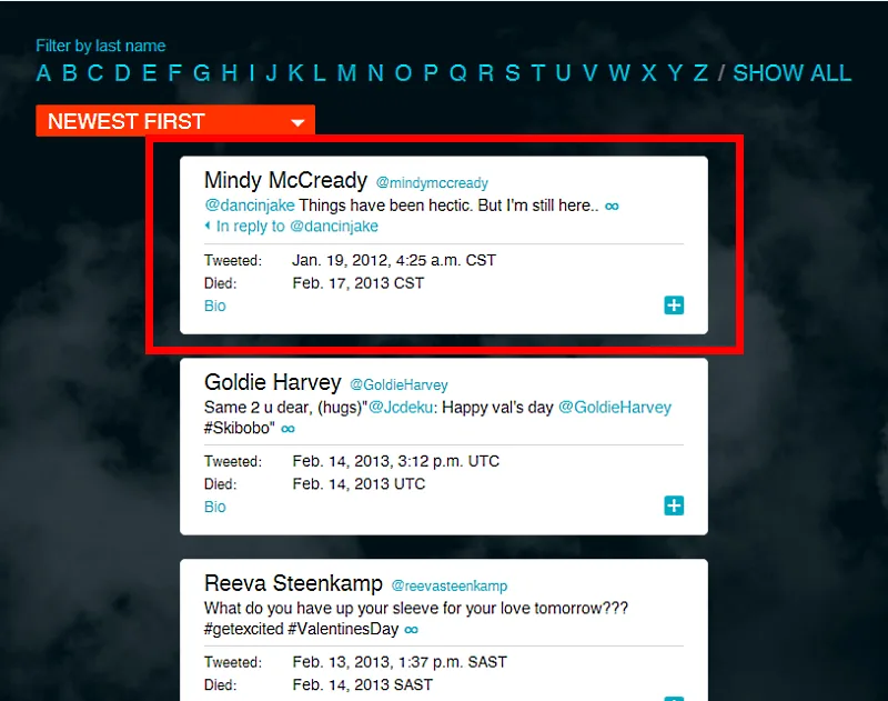 Mindy McCready Twitter