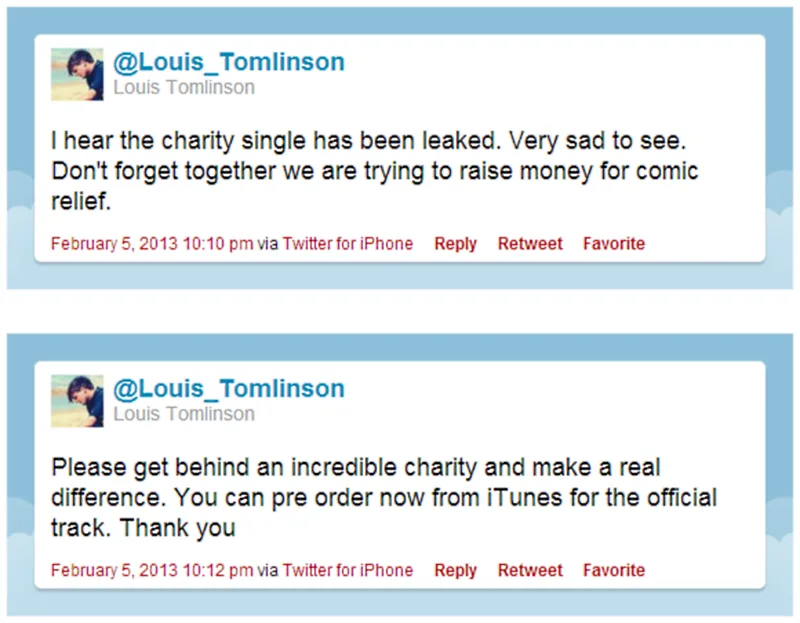 One Direction Louis Tomlinson Comic Relief