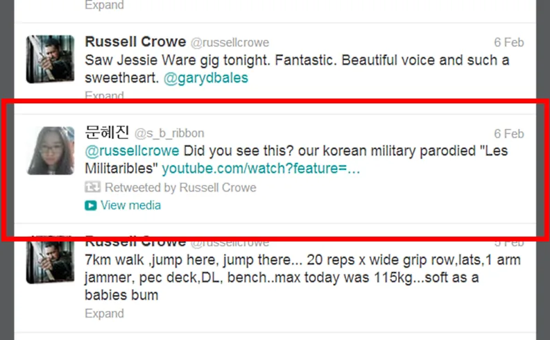 Russell Crowe Les Militaribles