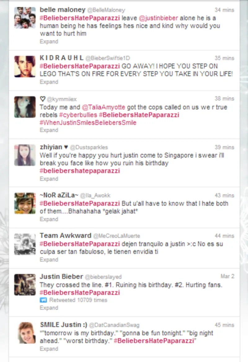 BeliebersHatePaparazzi