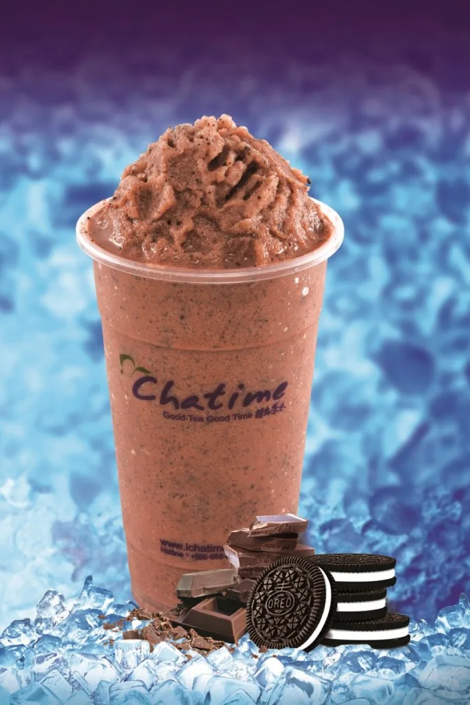 Cocoa Smoothie with OREO cookie pieces