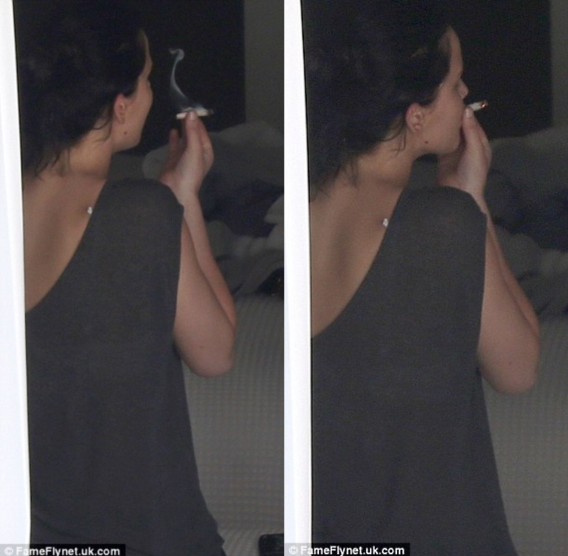 Jennifer Lawrence Smoking Pot