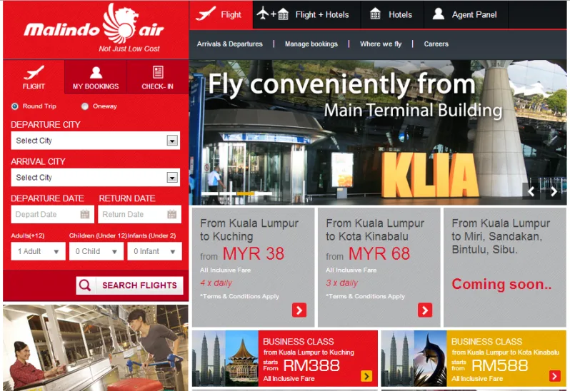 Malindo Airways Website