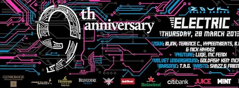 Zouk Club Kuala Lumpur Anniversary Electric