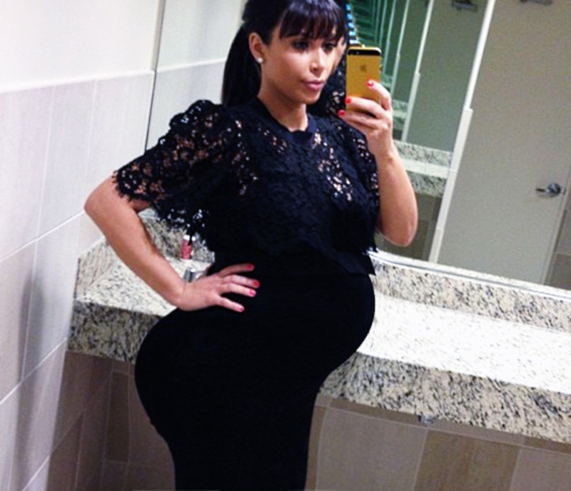 new-kim-kardashian-pregnant-pictures
