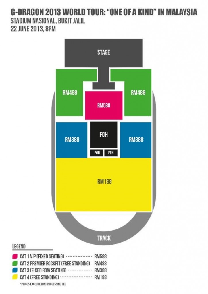 G-Dragon 2013 World Tour One Of a Kind in Malaysia Ticketing