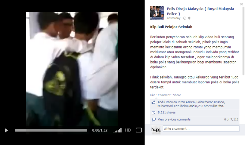 Malaysia School Bullying