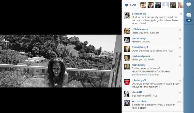 Mel B Mooning Instagram