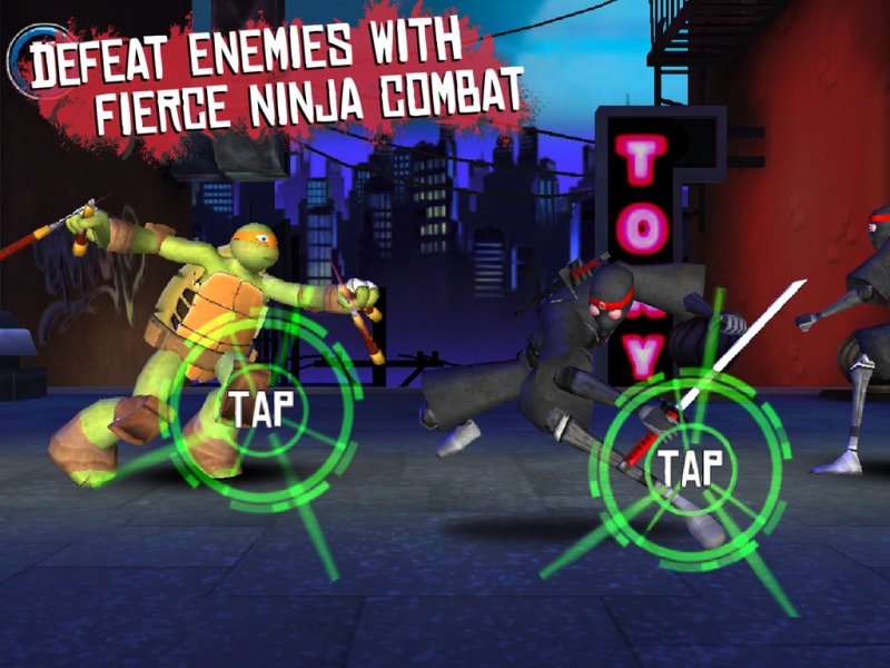 Teenage Mutant Ninja Turtles Rooftop Run Combat