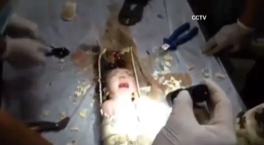 Abandoned Baby Sewage Pipe China 5