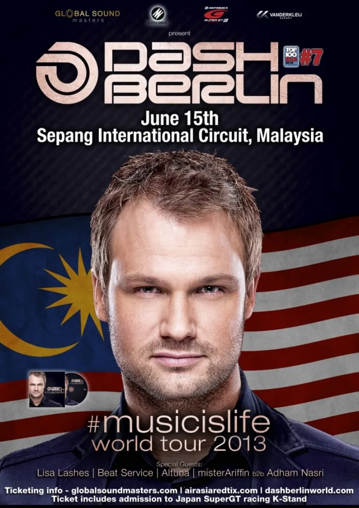 Dash Berlin musicislife Malaysia