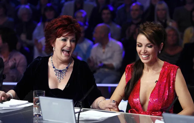 Sharon and Dannii during happier times on X Factor