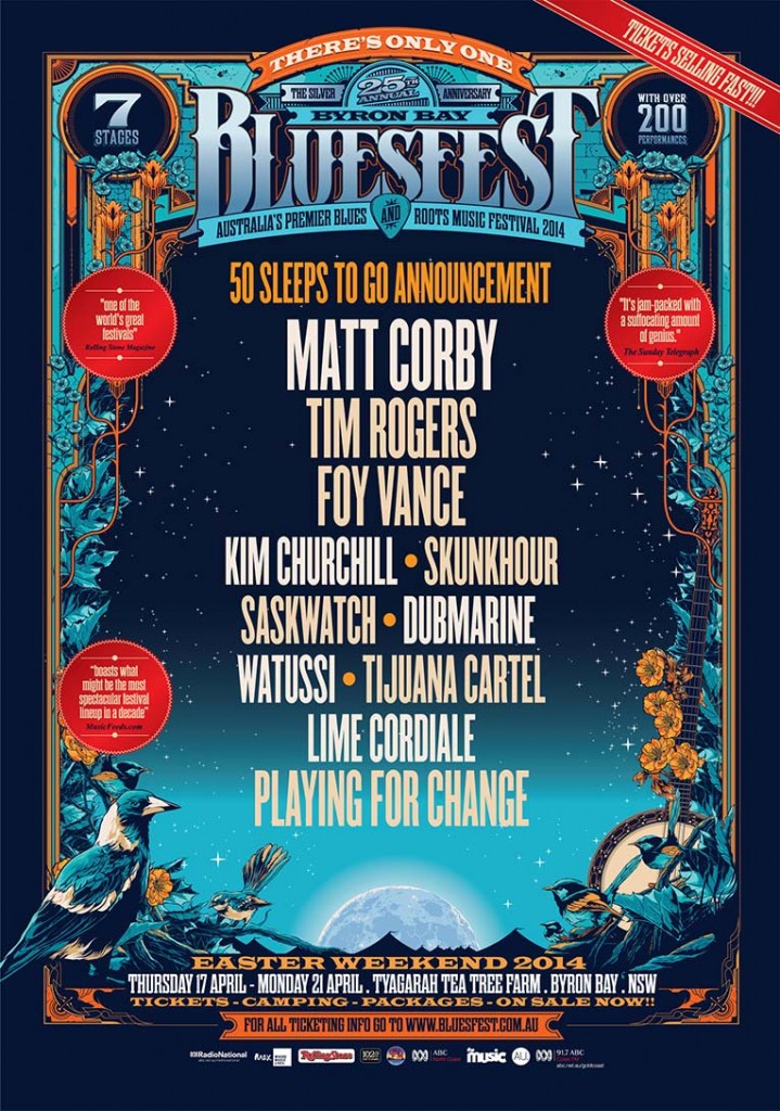 Byron Bay Bluesfest 8th Lineup Announcement Hype MY