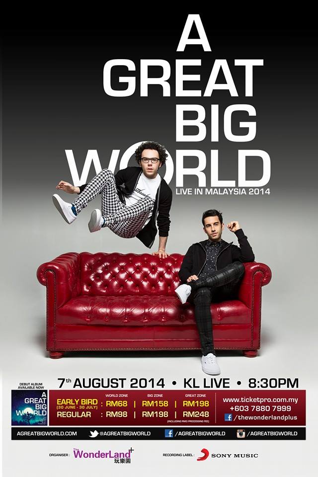 A Great Big World Live in Malaysia 2014