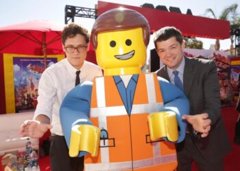 "The LEGO Movie" directors Chris Miller & Phil Lord at "The LEGO Movie" premiere