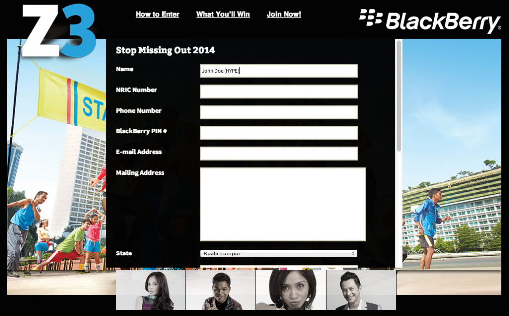 BlackBerry Malaysia Stop Missing Out Campaign