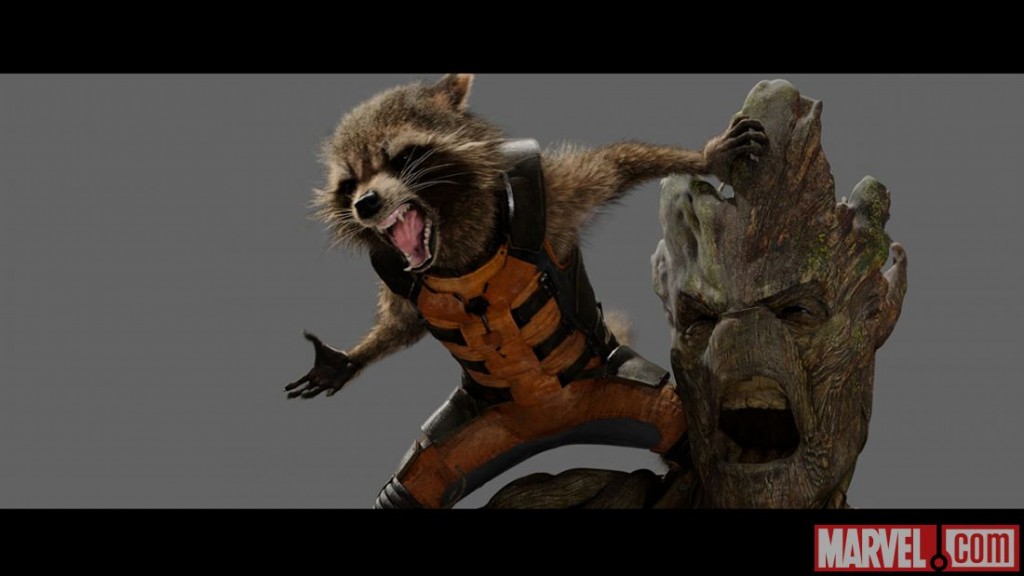 Guardians fof the Galaxy Rocket Raccoon and Groot