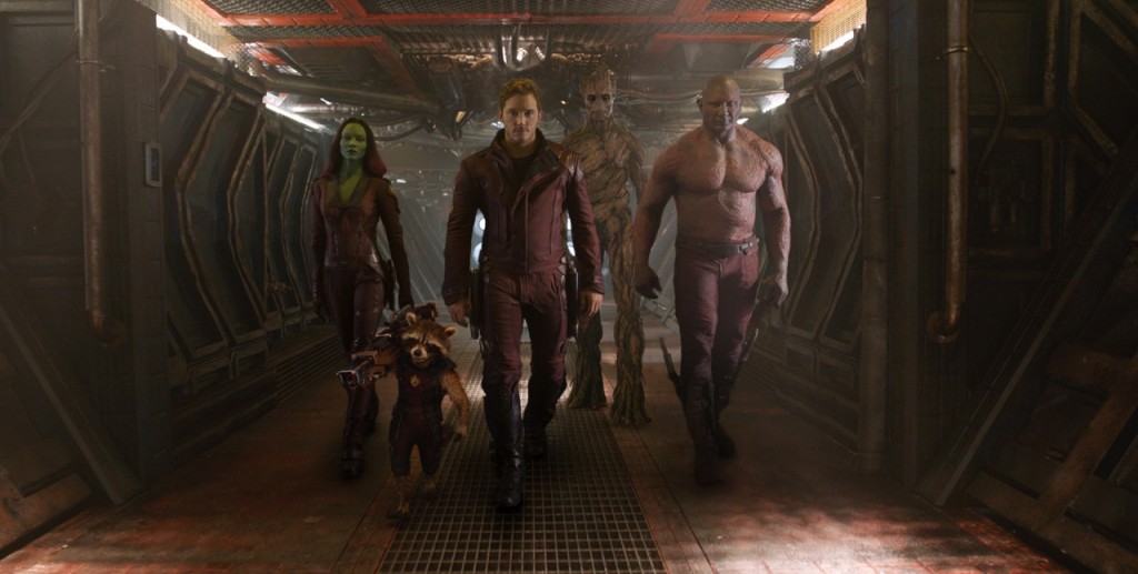 Guardians of the Galaxy - Peter-Gamora-Drax-Rocket, Groot