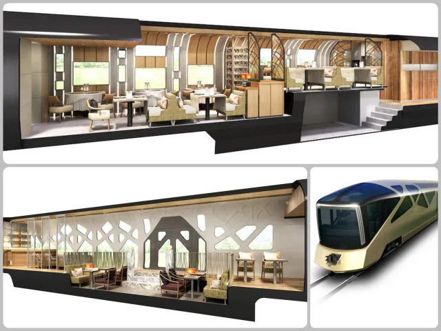 Japan Luxury Cruise Train Collage