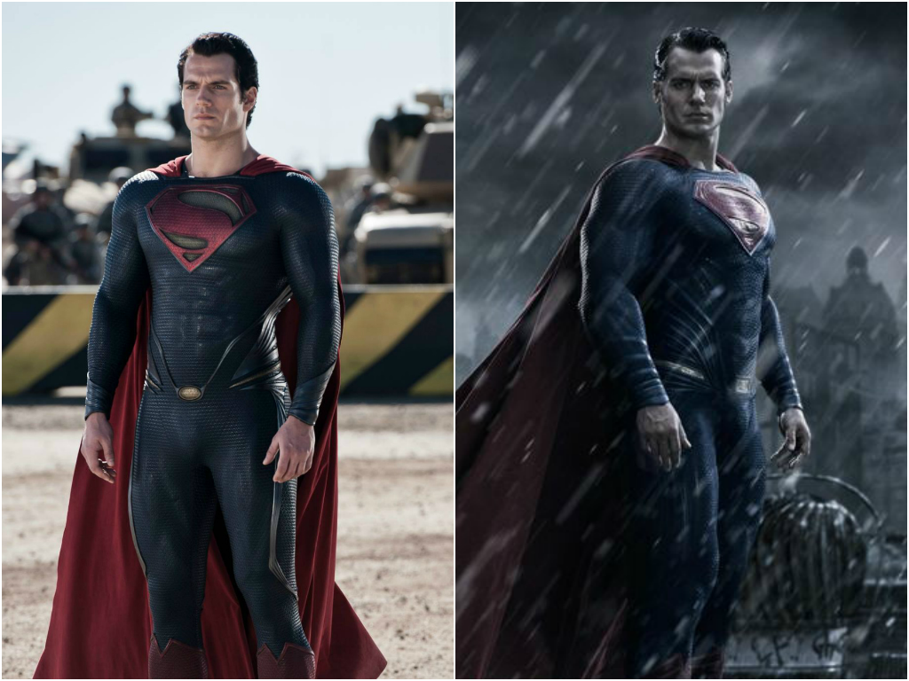 Man of Steel 2013 and Batman v Superman outfit