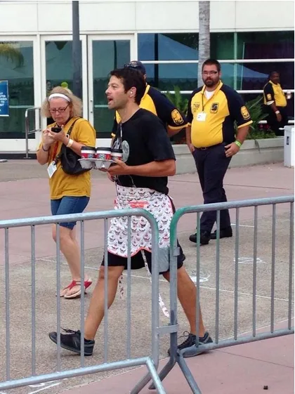 Misha Collins apron SDCC 2014