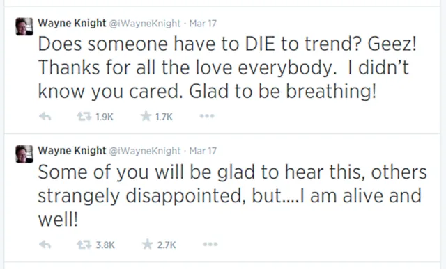 Wayne Knight Death Hoax