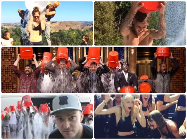 Celebrities taking on the #ALSIceBucketChallenge in the past week