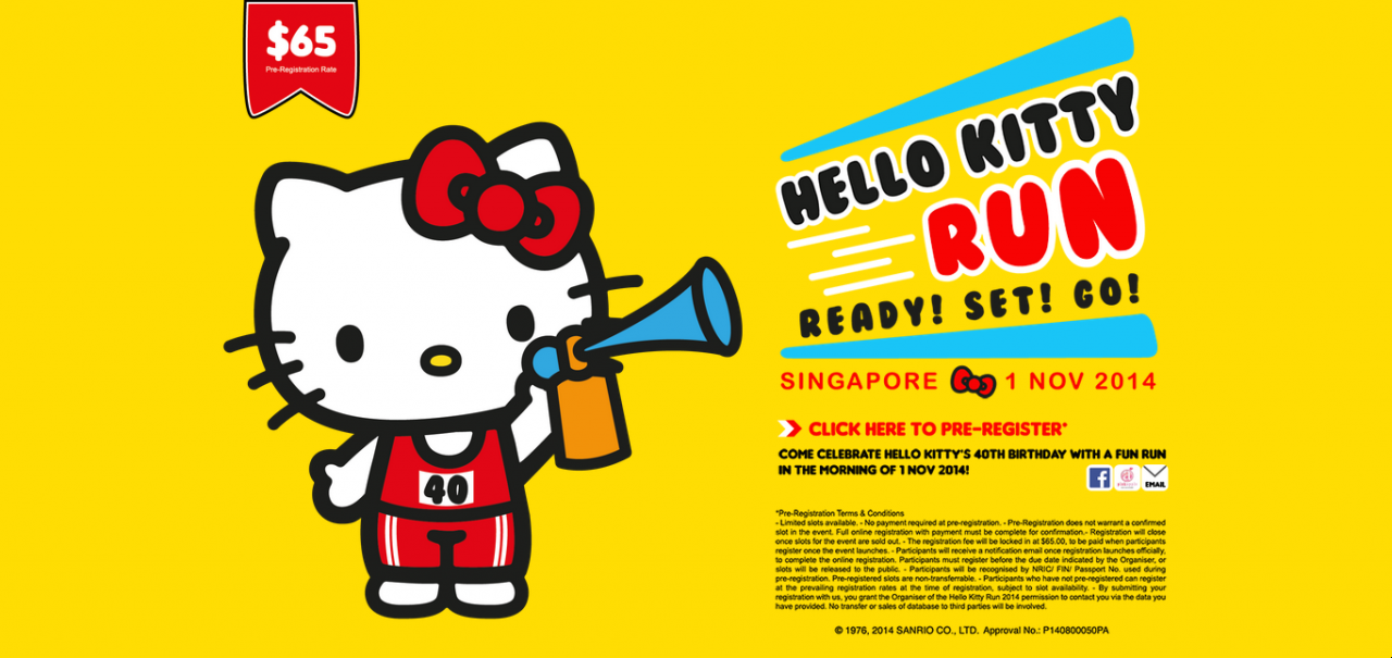 Inaugural Hello Kitty Run Singapore Hype MY