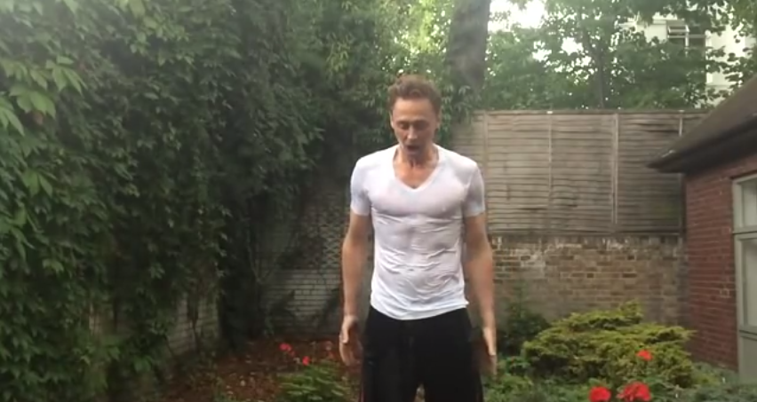 Tom Hiddleston Ice Bucket challenge