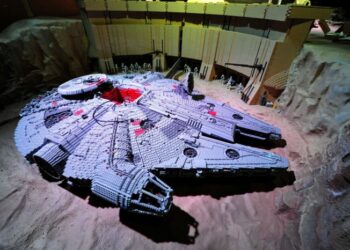 Han Solo’s famous starship, the Millennium Falcon