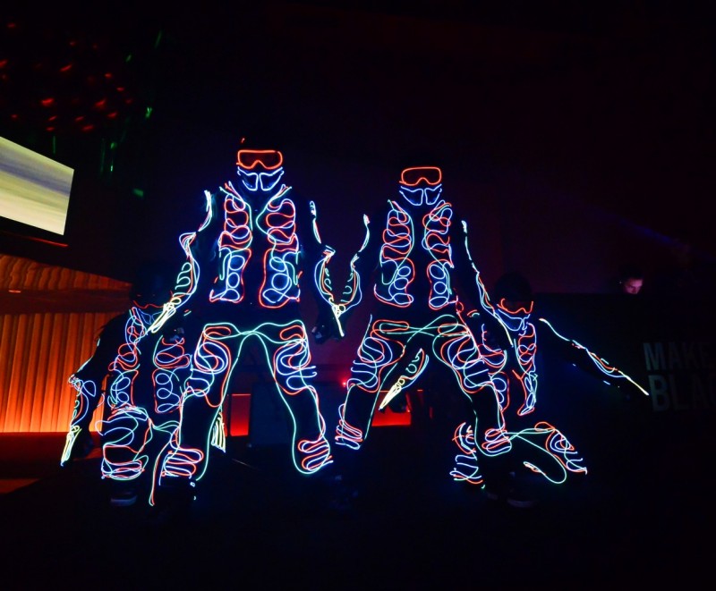 TRON dancers lit up the night with their high-energy dance moves, adding to the excitement of the event
