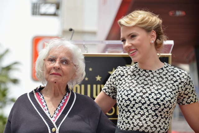 Scarjo and grandmother