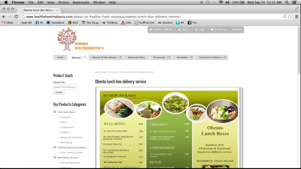 Woods Macrobiotics Delivery Services