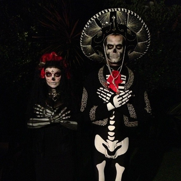 Fergie and Josh Duhamel Day of the Dead Halloween 2013