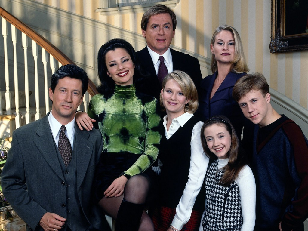 The cast of THE NANNY clockwise