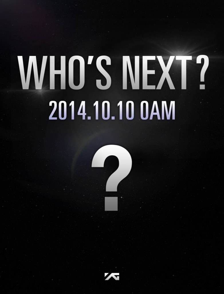 YG Entertainment Who's Next 10th October
