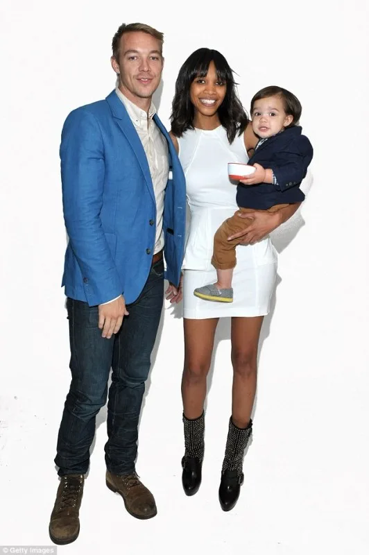 Diplo and ex Kathryn Lockhart, pictured with son Lockett. Photo via Daily Mail