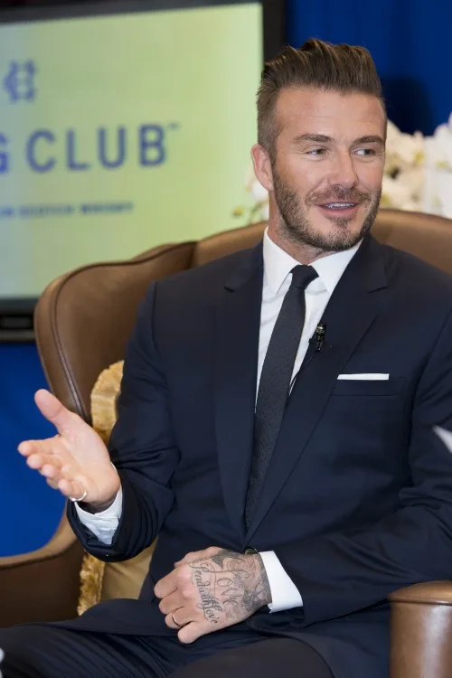 David Beckham at the intimate briefing held at The Majestic Hotel Kuala Lumpur for the launch of Haig Club